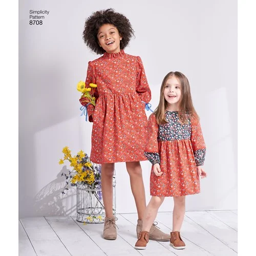 Women's Urban Clothing Simplicity Child/Teen Dresses S8708