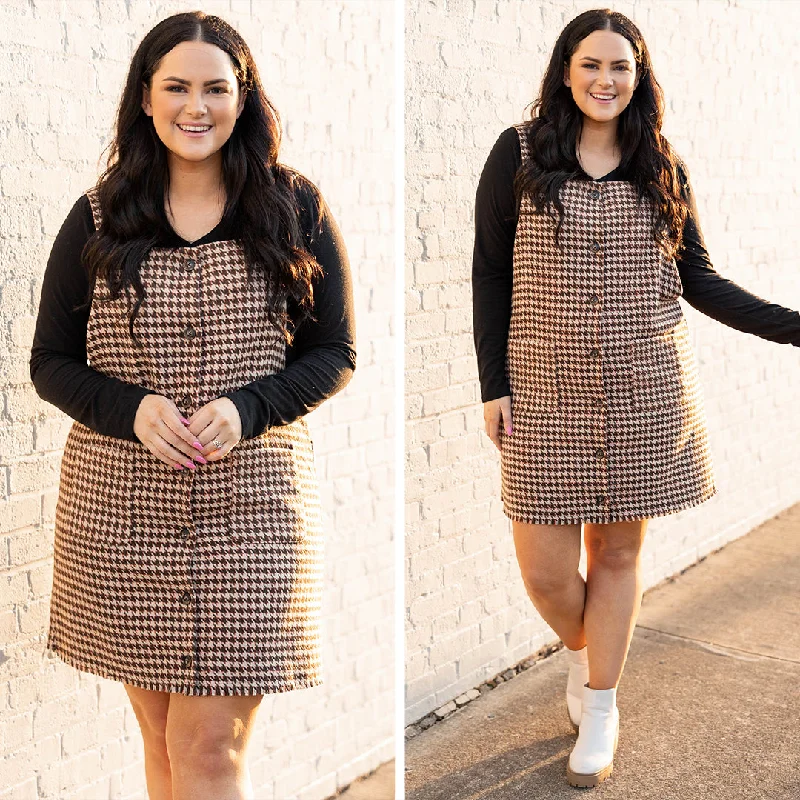 Trendy Women's Apparel Southern Nights Dress, Brown