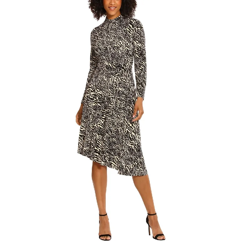 Latest Fashion Maggy London Womens Matte Jersey Cinched Fit & Flare Dress