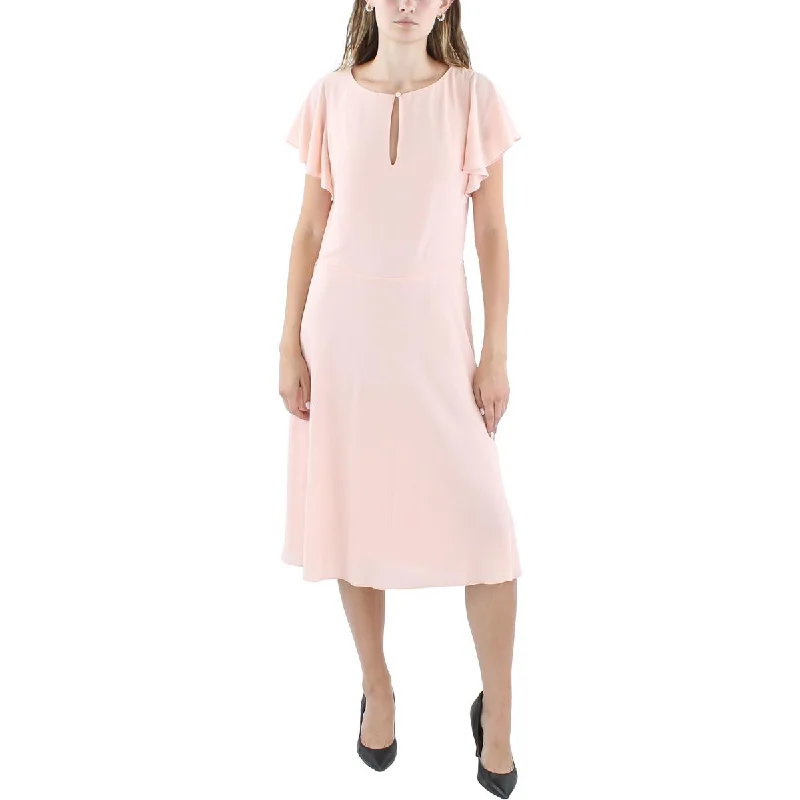 Luxury Women's Clothes Lauren Ralph Lauren Womens Office Business Fit & Flare Dress