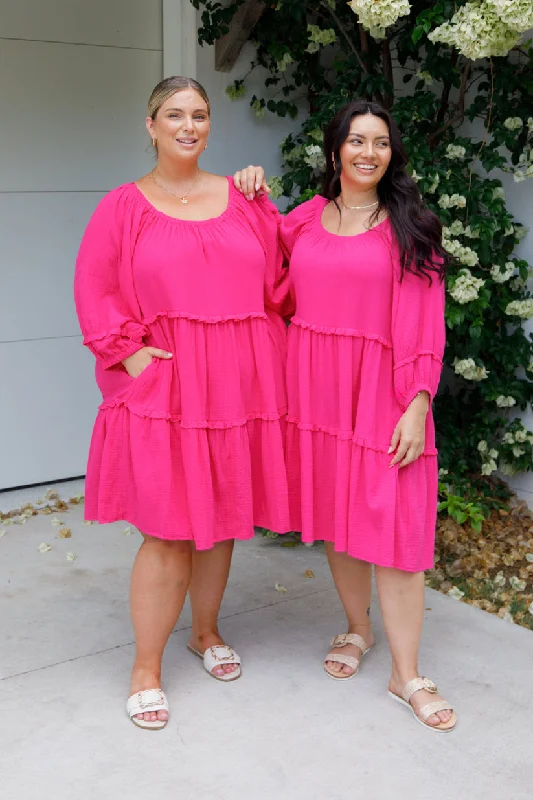 Women Clothes PQ Collection Mya Dress Flamingo