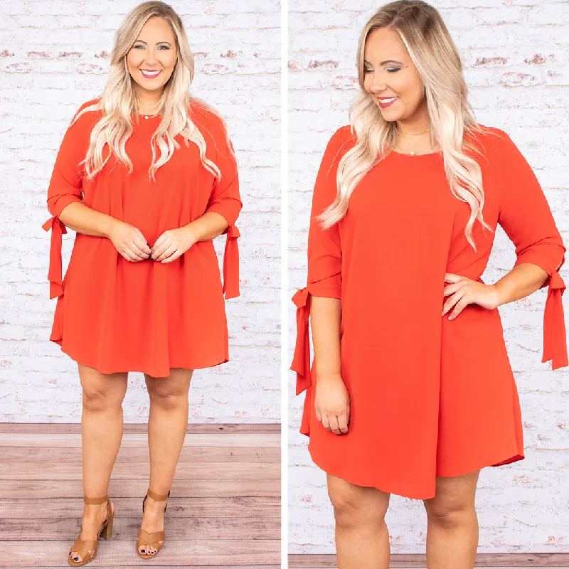 Stylish Women's Outfit Take On The Night Dress, Rust