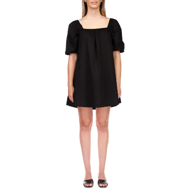 Women's Evening Outfit Sanctuary Womens Puff Sleeve Mini Babydoll Dress