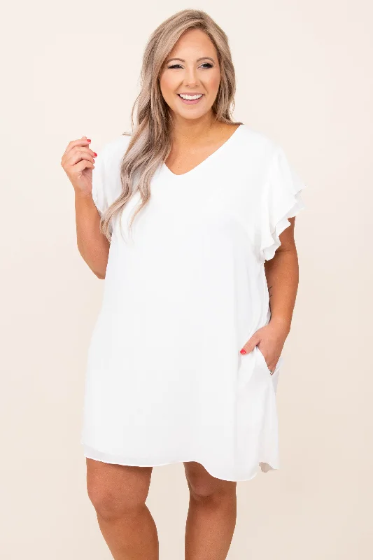Affordable Women's Clothes Heart Of Hearts Dress, White