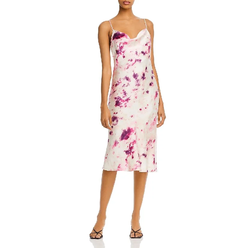 Women's Clothing For Everyday Wear Bardot Womens Tie-Dye Adjustable Straps Slip Dress