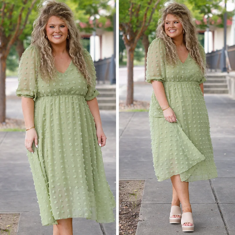 Sale On Sale Looking Chic Dress, Green