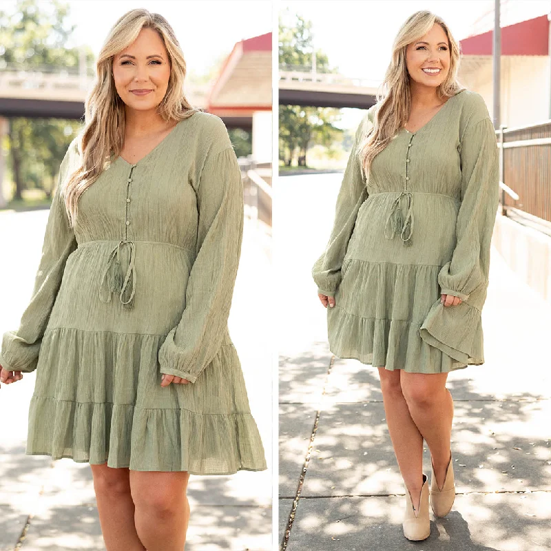 Women's Work Outfit Everyone She Knows Dress, Sage