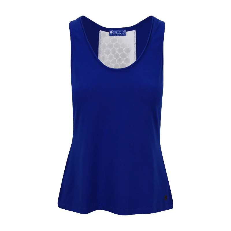 Your Go-To Yoga Outfits Now More Affordable Contrast Chic Tank Blue