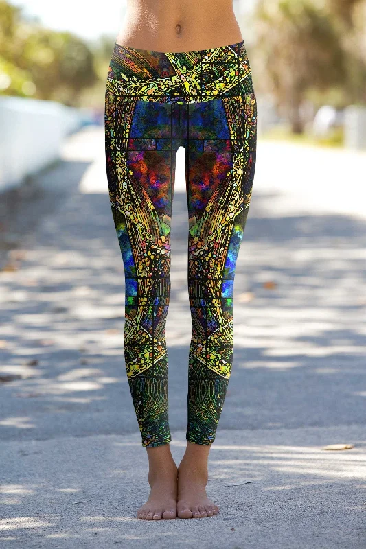 The Best Yoga Clothing At The Best Prices Merry Dancers Lucy Printed Performance Leggings - Women