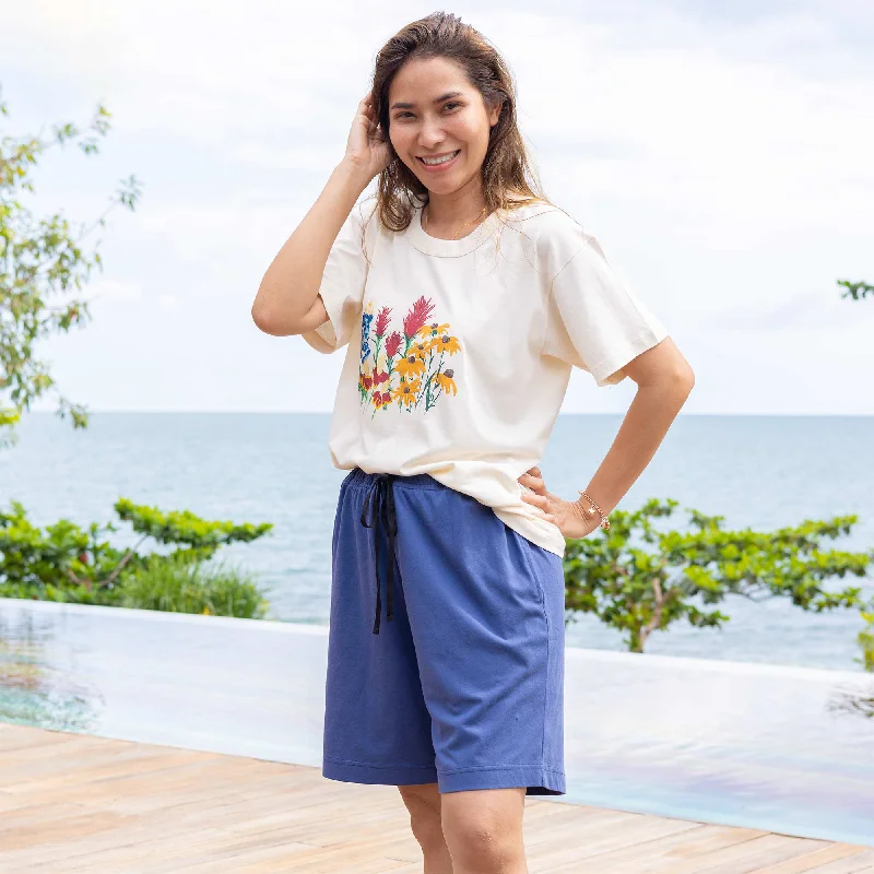 The Best Yoga Wear At The Best Prices SONOMA Printed 100% Organic Cotton T-shirt (Grown & Made in USA) (Unisex) - Elysian Field Design