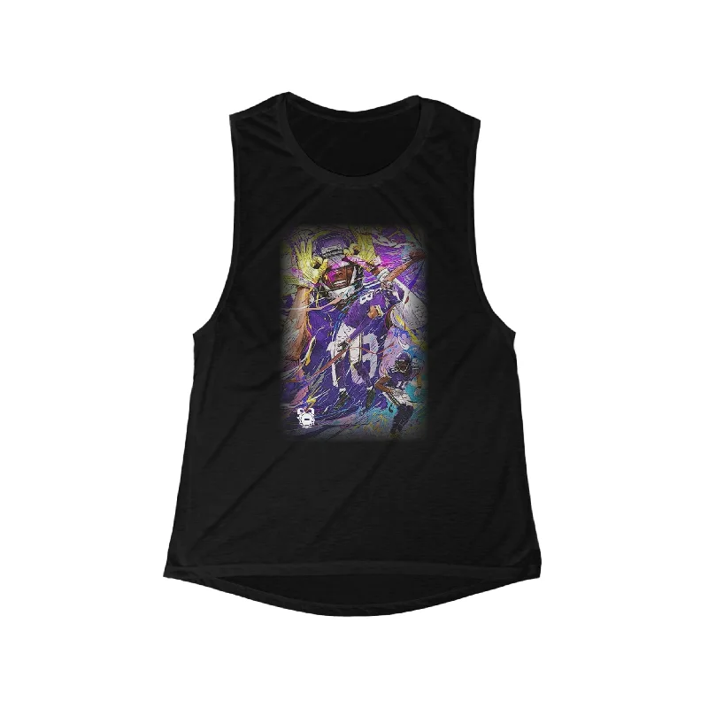 Soft, Supportive Yoga Wear At Unbeatable Savings Women's Flowy Scoop Muscle Tank - Griddy Dance