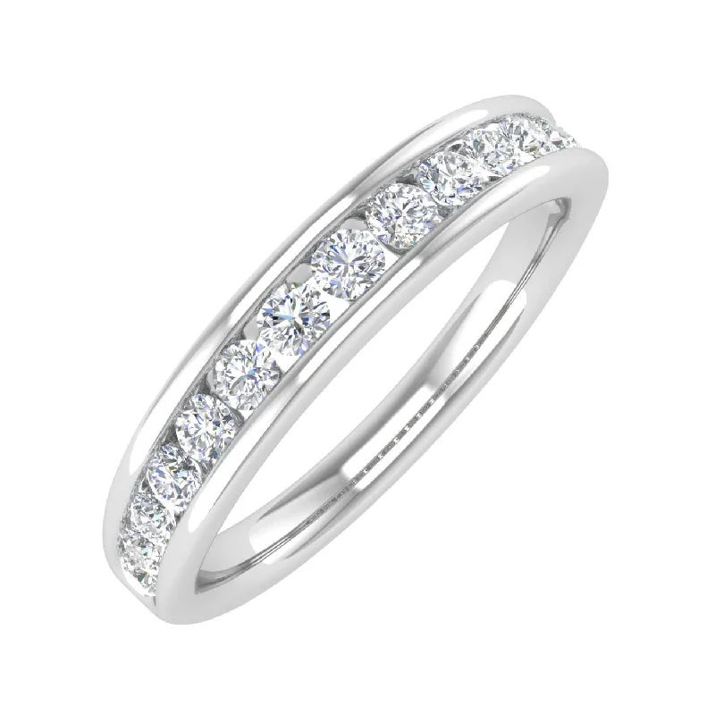 Huge Savings On Premium Jewelry Styles 1/2 Carat Channel Set Diamond Wedding Band Ring in Gold Huge Savings On Premium Jewelry Styles 1/2 Carat Channel Set Diamond Wedding Band Ring in Gold