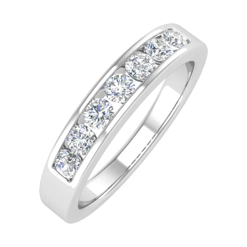 Get The Jewelry You Love At A Price You Love 1/2 Carat Channel Set Diamond Wedding Band Ring in Gold Get The Jewelry You Love At A Price You Love 1/2 Carat Channel Set Diamond Wedding Band Ring in Gold