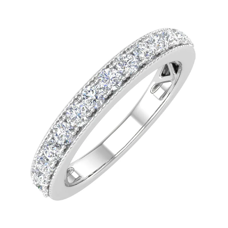 Holiday Jewelry Sale – Perfect Gifts At Great Prices 1/2 Carat Round Diamond Wedding Band Ring in Gold Holiday Jewelry Sale – Perfect Gifts At Great Prices 1/2 Carat Round Diamond Wedding Band Ring in Gold