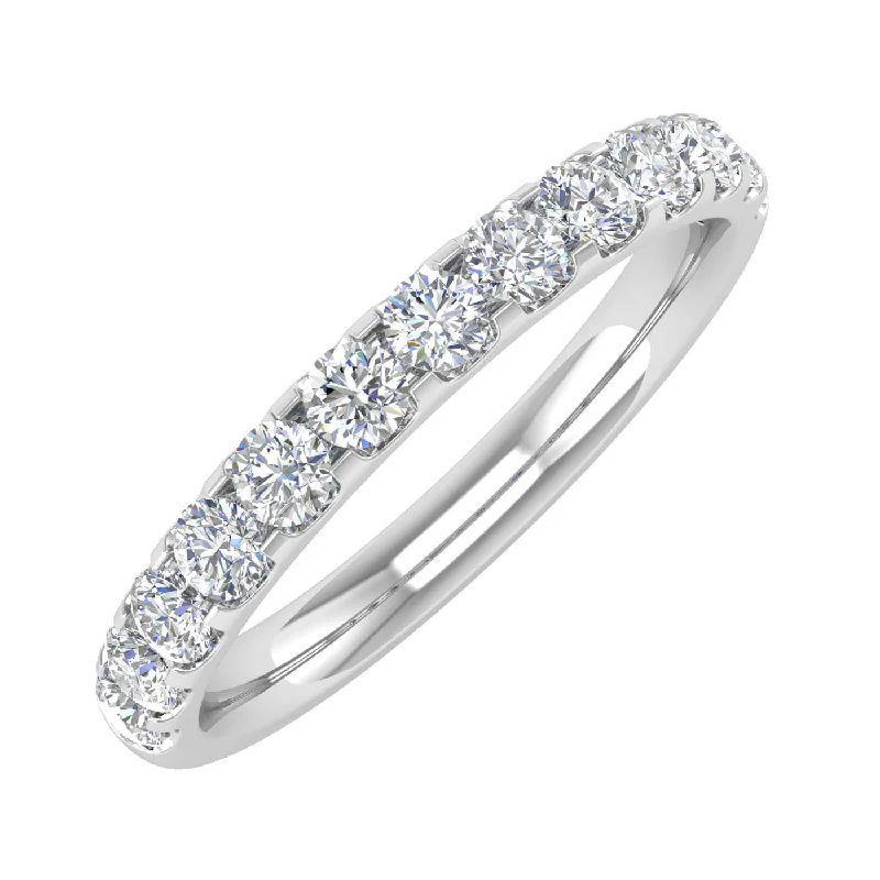 Shop Dazzling Rings, Earrings, And More At Special Discounts 1/2 Carat Round Diamond Wedding Band Ring in Gold Shop Dazzling Rings, Earrings, And More At Special Discounts 1/2 Carat Round Diamond Wedding Band Ring in Gold