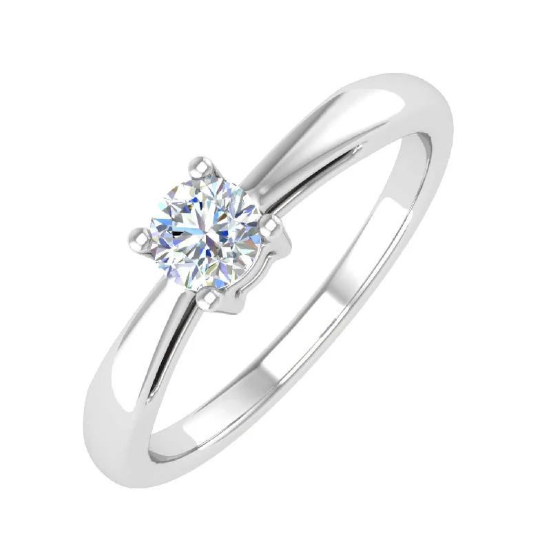 Breathtaking Jewelry, Breathtaking Prices 1/5 Carat 4-Prong Set Diamond Solitaire Engagement Ring Band in Gold - IGI Certified Breathtaking Jewelry, Breathtaking Prices 1/5 Carat 4-Prong Set Diamond Solitaire Engagement Ring Band in Gold - IGI Certified