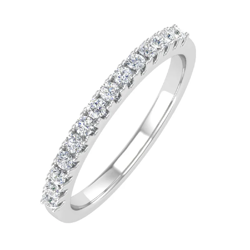 Limited Stock On Premium Jewelry At Low Prices 1/5 Carat Prong Set Diamond Wedding Band Ring in Gold Limited Stock On Premium Jewelry At Low Prices 1/5 Carat Prong Set Diamond Wedding Band Ring in Gold
