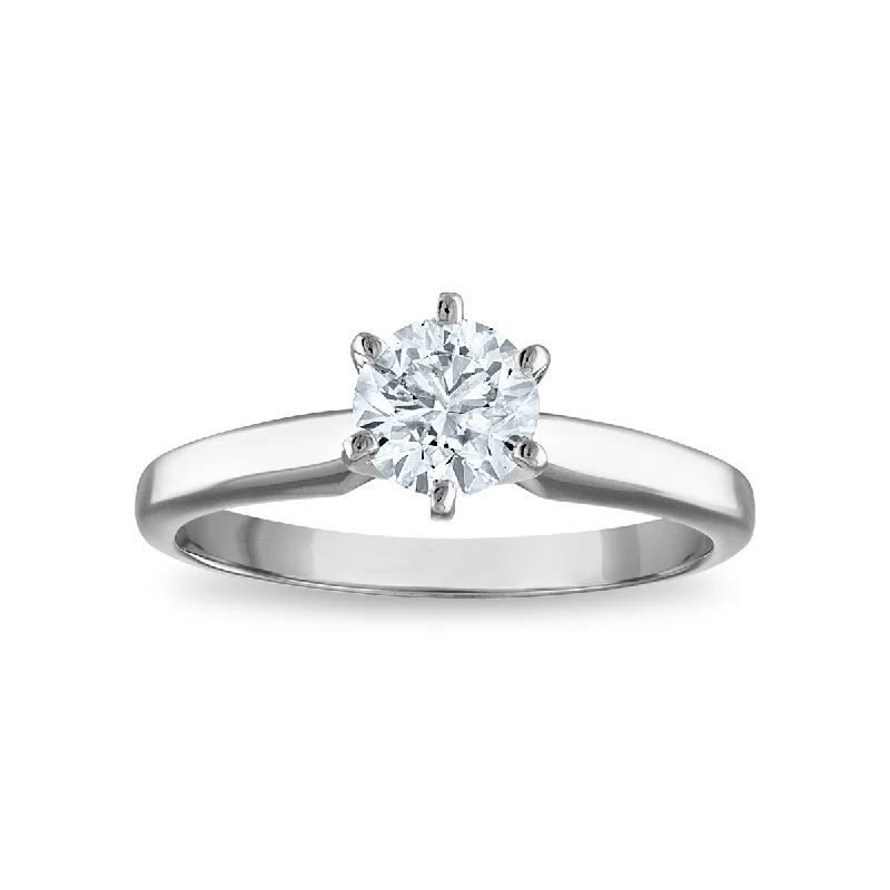 Dazzle With Discounts – Shop Jewelry On Sale Signature Certificate EcoLove 1 CTW Round Lab Grown Diamond Solitaire Engagement Ring in 14KT White Gold Dazzle With Discounts – Shop Jewelry On Sale Signature Certificate EcoLove 1 CTW Round Lab Grown Diamond Solitaire Engagement Ring in 14KT White Gold