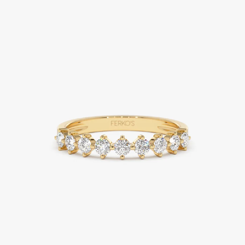 Flash Jewelry Sale – Get Stunning Pieces At Low Prices 14k 9 Stone Prong Setting Women's Diamond Wedding Ring 0.55 ctw Flash Jewelry Sale – Get Stunning Pieces At Low Prices 14k 9 Stone Prong Setting Women's Diamond Wedding Ring 0.55 ctw