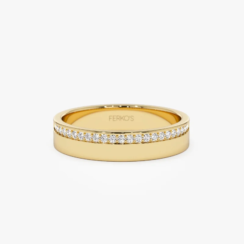 Shine Without Limits – Jewelry Sale Happening Now 14K 4MM Half Eternity Diamond Wedding Band Shine Without Limits – Jewelry Sale Happening Now 14K 4MM Half Eternity Diamond Wedding Band