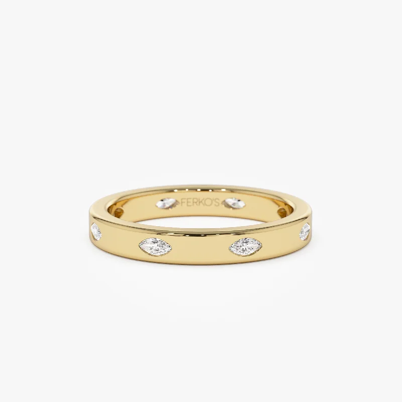 Don't Miss These Dazzling Jewelry Discounts 14k Marquise Shaped Full Eternity Flush Setting Diamond Band Don't Miss These Dazzling Jewelry Discounts 14k Marquise Shaped Full Eternity Flush Setting Diamond Band