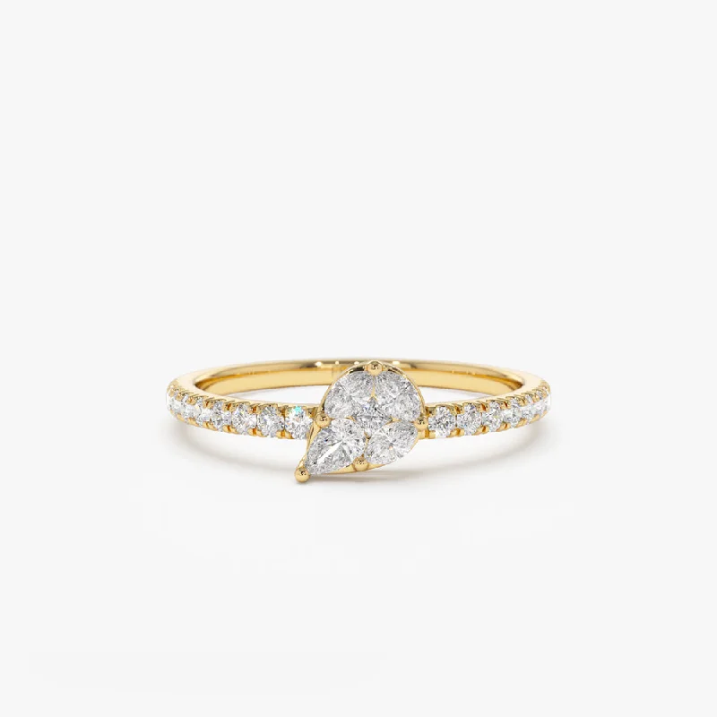 Exclusive Online Discounts On Stylish Jewelry 14k Pear Shape Illusion Setting Diamond Engagement Ring Exclusive Online Discounts On Stylish Jewelry 14k Pear Shape Illusion Setting Diamond Engagement Ring
