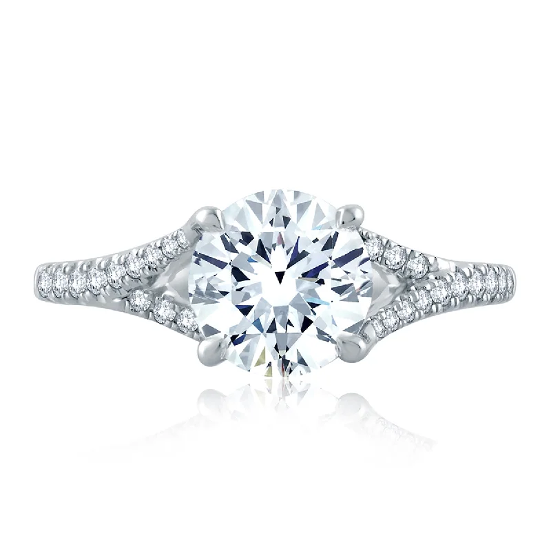 Glamorous Jewelry, Glamorous Deals – Shop Now A.Jaffe Split Shank Flowing Pavé Diamond Quilted Engagement Ring ME2158Q/169 Glamorous Jewelry, Glamorous Deals – Shop Now A.Jaffe Split Shank Flowing Pavé Diamond Quilted Engagement Ring ME2158Q/169