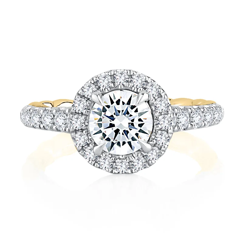 Holiday Jewelry Sale – Perfect Gifts At Great Prices A.Jaffe Modern Royals Noble Round Halo Diamond Quilted Engagement Ring MECRD2500Q/164 Holiday Jewelry Sale – Perfect Gifts At Great Prices A.Jaffe Modern Royals Noble Round Halo Diamond Quilted Engagement Ring MECRD2500Q/164
