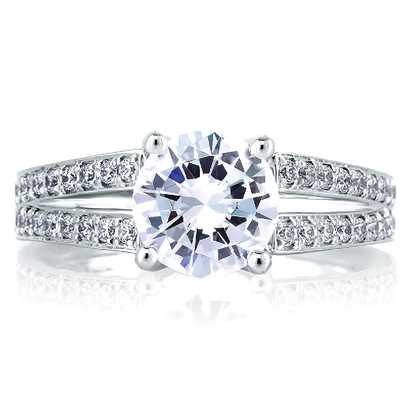 Your Perfect Accessory Now At The Best Price A.Jaffe Split Shank Peacock Engraved Diamond Engagement Ring MES452/196 Your Perfect Accessory Now At The Best Price A.Jaffe Split Shank Peacock Engraved Diamond Engagement Ring MES452/196