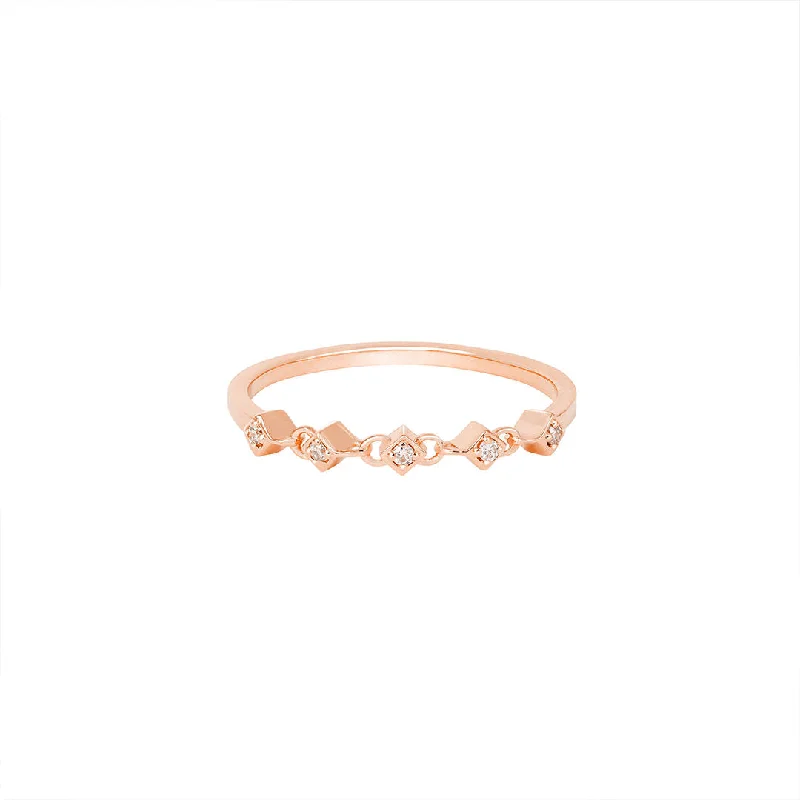 Elegant Jewelry, Affordable Luxury – Shop Now Athena 18K Rosegold Ring w. Diamonds