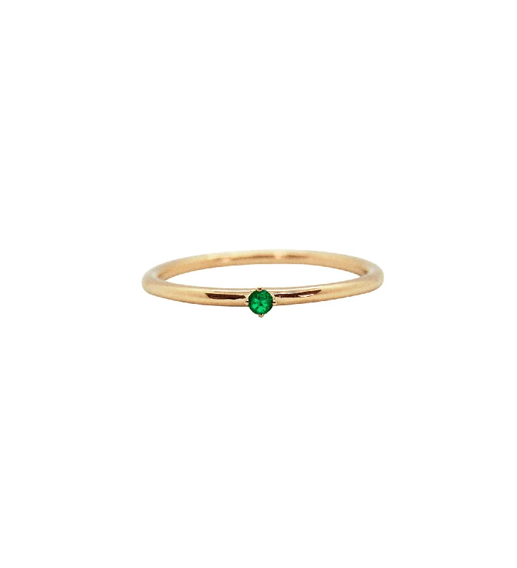 Upgrade Your Jewelry Collection For Less Malene 1.8 Green 14K Gold Ring w. Emerald