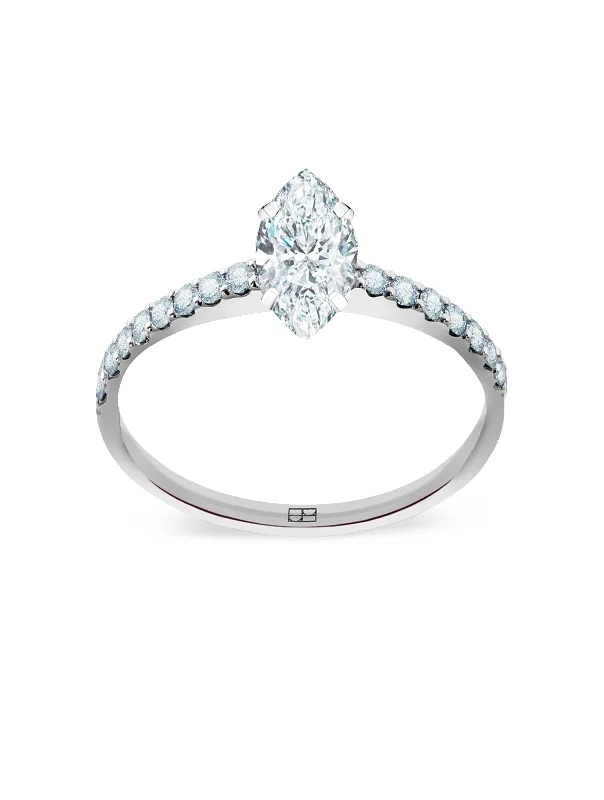 Unique Jewelry Designs Now At Discounted Rates Promise N°16 18K White Gold Ring w. Diamonds Unique Jewelry Designs Now At Discounted Rates Promise N°16 18K White Gold Ring w. Diamonds