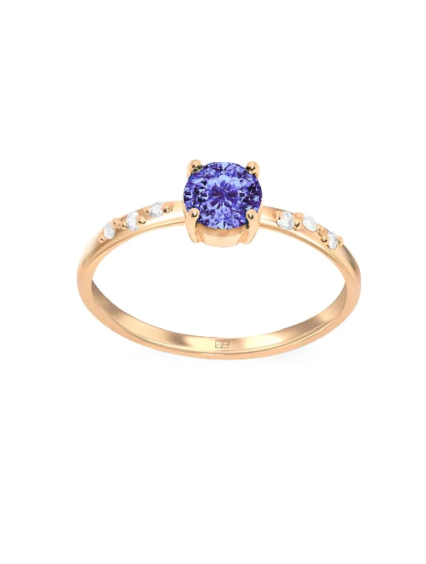 Buy More, Save More On Stunning Jewelry Pieces Your Way N°15 18K Gold Ring w. Tanzanite & Diamonds Buy More, Save More On Stunning Jewelry Pieces Your Way N°15 18K Gold Ring w. Tanzanite & Diamonds