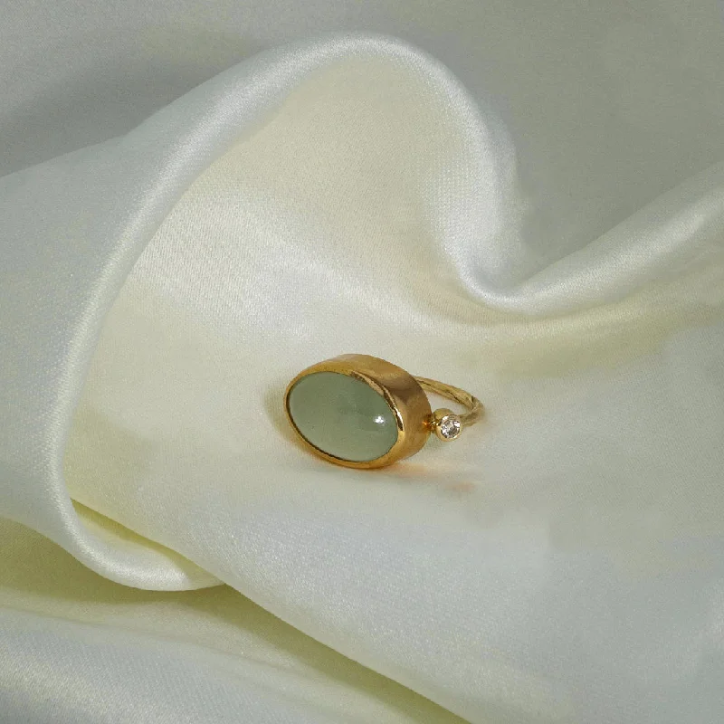 Dazzle With Discounts – Shop Jewelry On Sale Cocktail 18K & 22K Gold Ring w. Prasolit & Diamond Dazzle With Discounts – Shop Jewelry On Sale Cocktail 18K & 22K Gold Ring w. Prasolit & Diamond