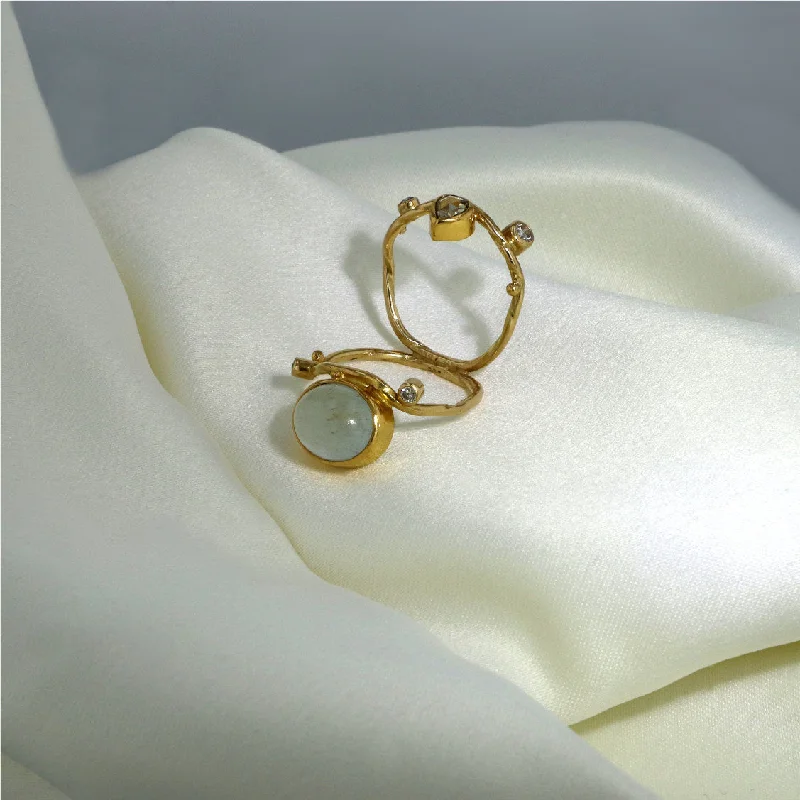 Exclusive Gemstone Jewelry At Special Prices Semper 18K & 22K Gold Ring w. Aquamarine & Diamonds Exclusive Gemstone Jewelry At Special Prices Semper 18K & 22K Gold Ring w. Aquamarine & Diamonds