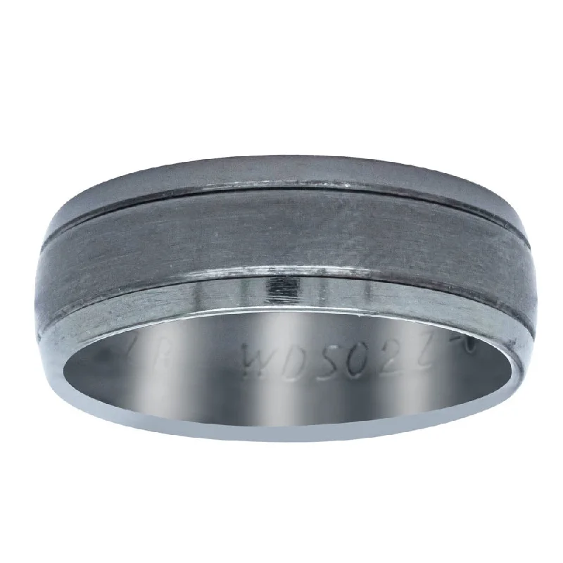 Flash Sale On Stunning Jewelry – Limited Stock Available Black Zirconium Two Grooves Men's Ring Flash Sale On Stunning Jewelry – Limited Stock Available Black Zirconium Two Grooves Men's Ring