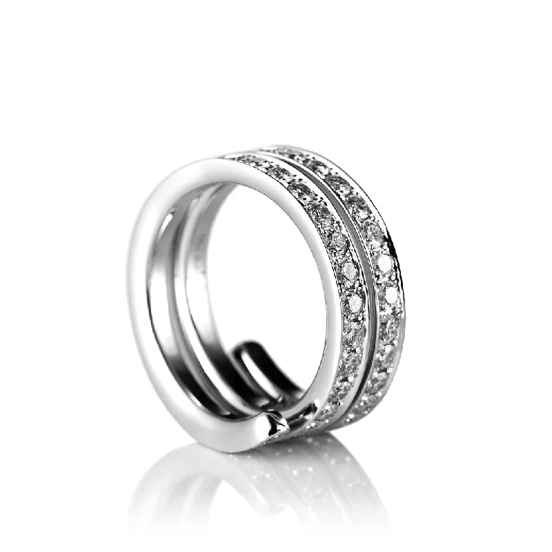 Get The Jewelry You Love At A Price You Love Spring Medium 18K Gold, Rosegold or Whitegold Ring w. Diamonds Get The Jewelry You Love At A Price You Love Spring Medium 18K Gold, Rosegold or Whitegold Ring w. Diamonds