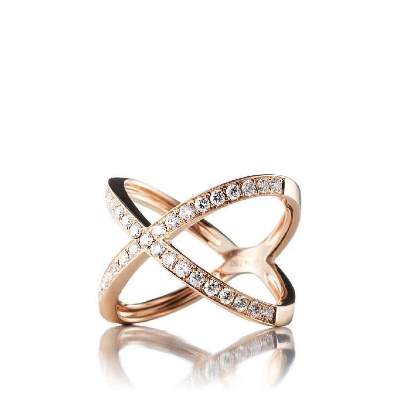 Upgrade Your Jewelry Collection For Less Symmetry Small 18K Gold, Rosegold or Whitegold Ring w. Diamonds Upgrade Your Jewelry Collection For Less Symmetry Small 18K Gold, Rosegold or Whitegold Ring w. Diamonds