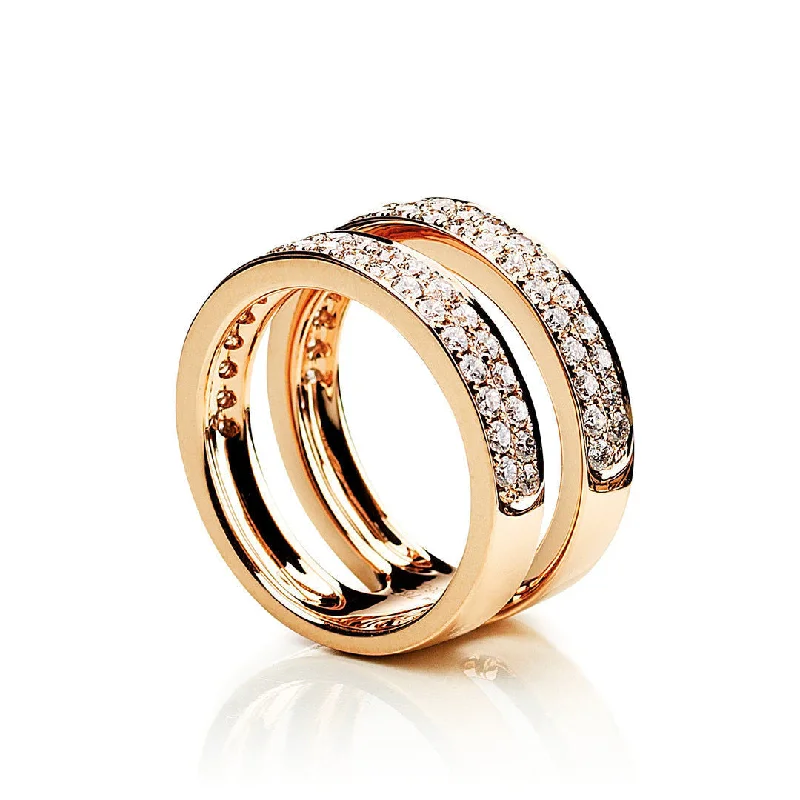Once-A-Year Jewelry Deals – Shop Before They’Re Gone Two Double Row Parallel 18K Gold, Rosegold or Whitegold Ring w. Diamonds Once-A-Year Jewelry Deals – Shop Before They’Re Gone Two Double Row Parallel 18K Gold, Rosegold or Whitegold Ring w. Diamonds