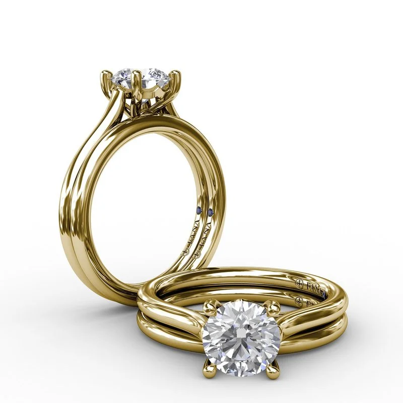 The Biggest Jewelry Sale Of The Year Is Here Classic Round Diamond Solitaire Engagement Ring With Cathedral Setting