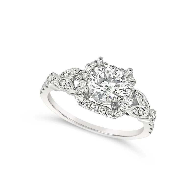 Limited-Time Offer On Elegant Jewelry Pieces Diamond Halo Vintage Design Engagement Mounting Limited-Time Offer On Elegant Jewelry Pieces Diamond Halo Vintage Design Engagement Mounting