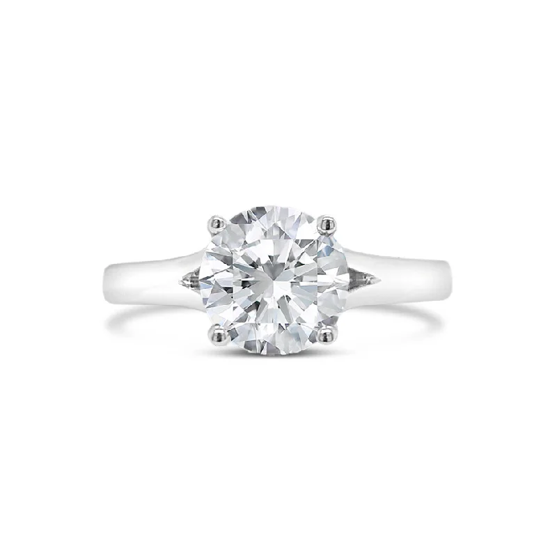 Romantic Heart-Shaped Jewelry For Special Gifts Diamond Solitaire Engagement Ring