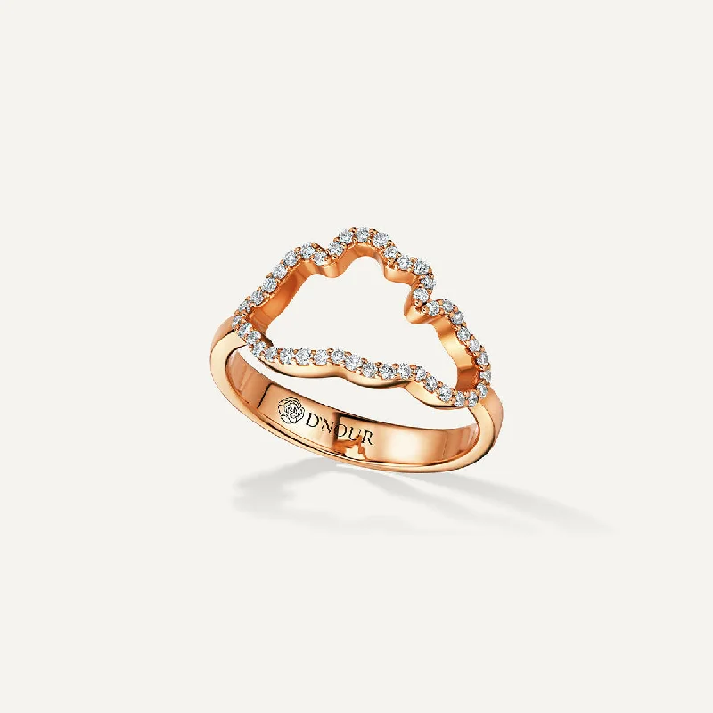 Luxury Jewelry Sale – Sparkle For Less Allusia Love Accented 18K Rosegold Ring w. Diamonds Luxury Jewelry Sale – Sparkle For Less Allusia Love Accented 18K Rosegold Ring w. Diamonds