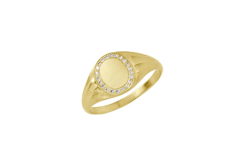 Shop Fine Jewelry With Exclusive Savings Avalon Pavé 18K Gold Ring w. Diamond