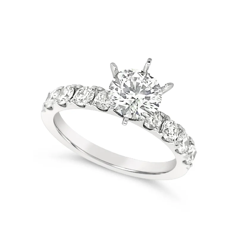 Discounted Luxury Jewelry – Shine Without The Splurge Eight Round Diamond Engagement Mounting Discounted Luxury Jewelry – Shine Without The Splurge Eight Round Diamond Engagement Mounting