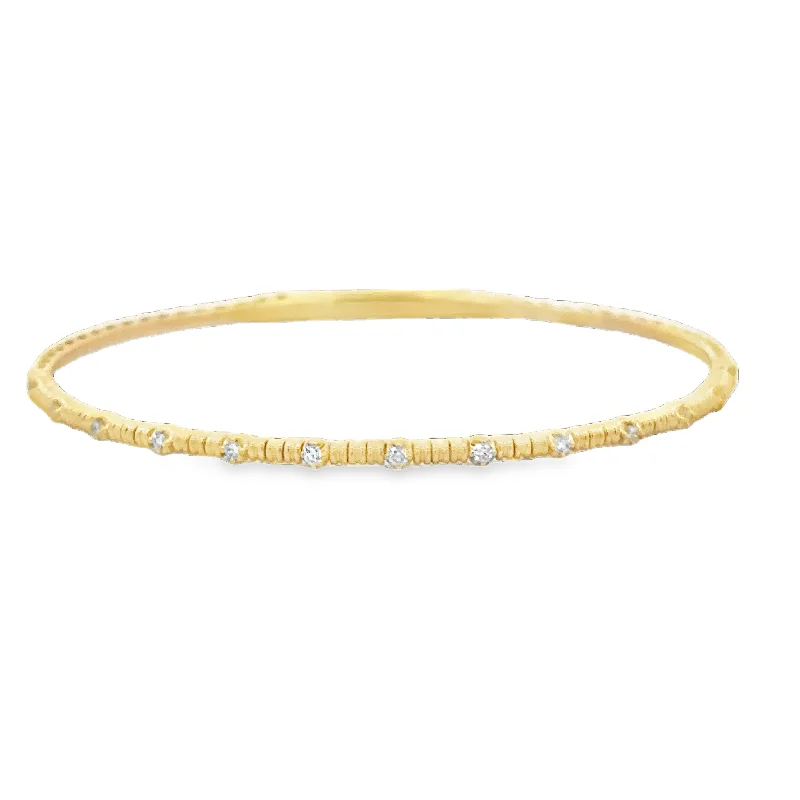Final Call For Exquisite Jewelry At Reduced Rates Flexible Diamond Accented Bangle Bracelet Final Call For Exquisite Jewelry At Reduced Rates Flexible Diamond Accented Bangle Bracelet