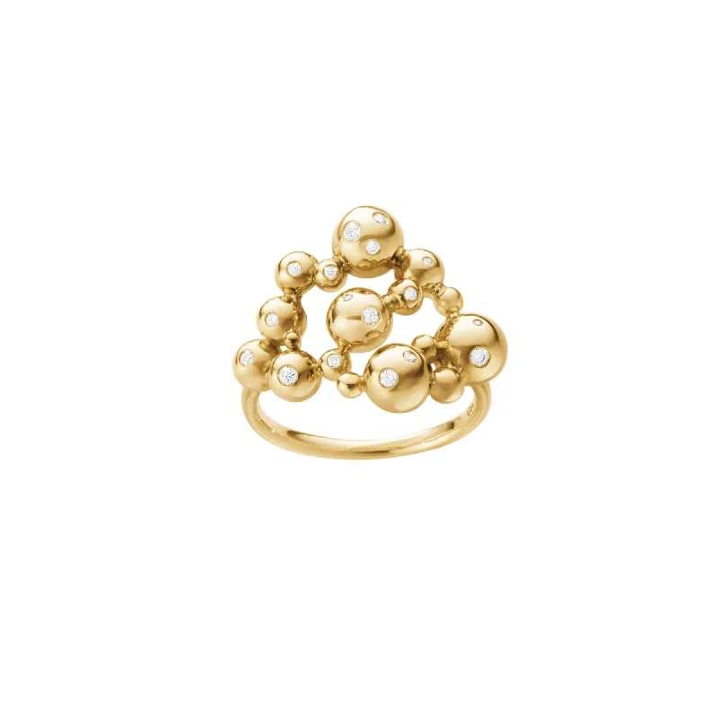 Stunning Jewelry At A Fraction Of The Price Moonlight Grapes 18K Goldpearls Ring w. Diamonds Stunning Jewelry At A Fraction Of The Price Moonlight Grapes 18K Goldpearls Ring w. Diamonds
