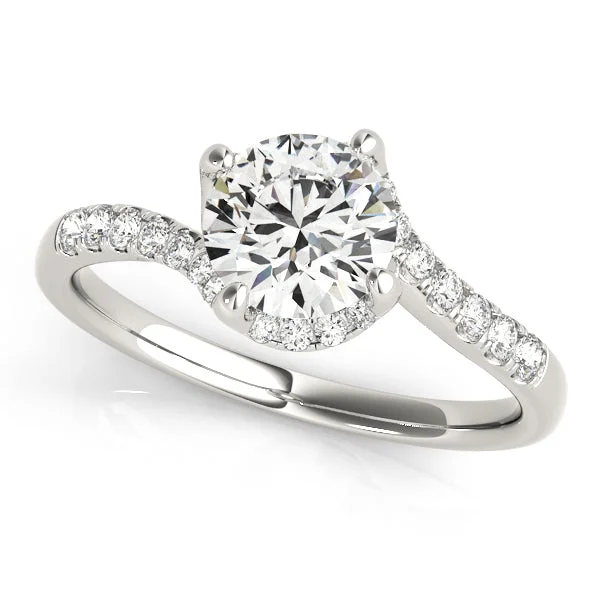 Shop Signature Jewelry Styles At Exclusive Prices Half Halo Asymmetrical Design Diamond Engagement Mounting Shop Signature Jewelry Styles At Exclusive Prices Half Halo Asymmetrical Design Diamond Engagement Mounting