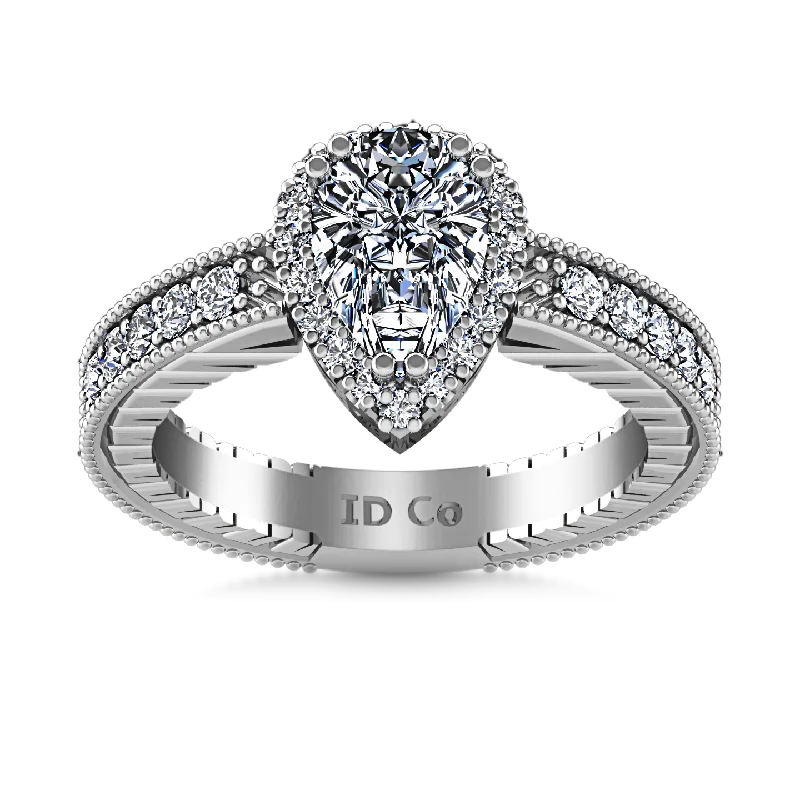 Premium Jewelry Now Available At Special Discounts Halo Engagement Ring Candence 14K White Gold Premium Jewelry Now Available At Special Discounts Halo Engagement Ring Candence 14K White Gold