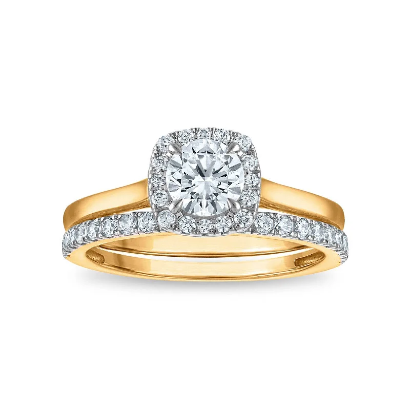 Luxury Jewelry Sale – Sparkle For Less LoveSong EcoLove 1 CTW Lab Grown Diamond Bridal Set in 10KT Gold Luxury Jewelry Sale – Sparkle For Less LoveSong EcoLove 1 CTW Lab Grown Diamond Bridal Set in 10KT Gold